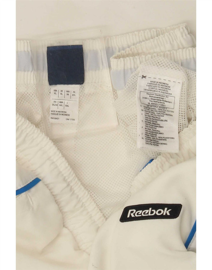 Pantaloni scurți sport pentru bărbați Reebok XL, alb, poliester