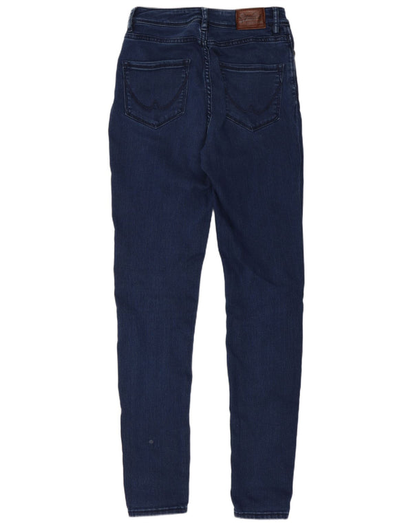 Blugi Superdry Sophia skinny pentru femei W27 L32 bumbac bleumarin