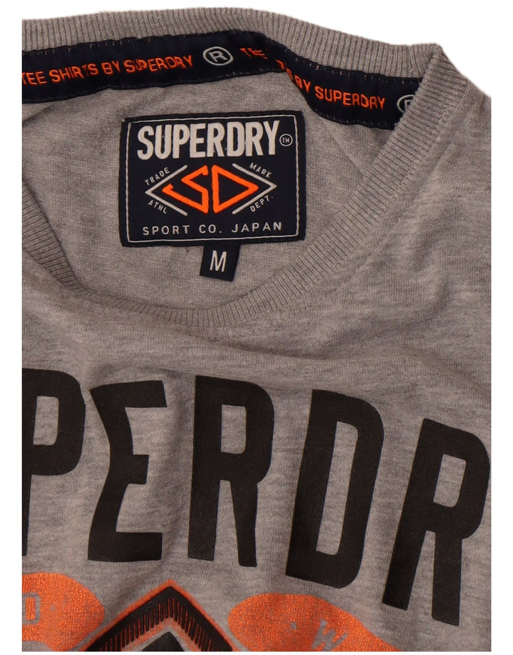 Tricou grafic pentru bărbați Superdry Top Medium Gri