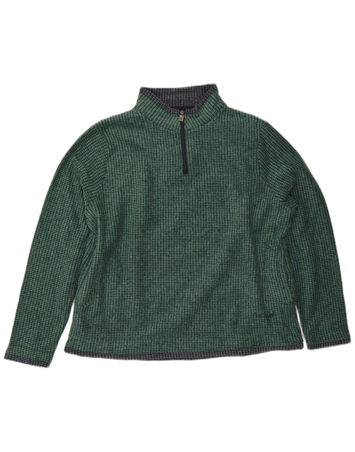 Pulover din lână pentru bărbați Weird Fish, cu fermoar, XL, verde, poliester