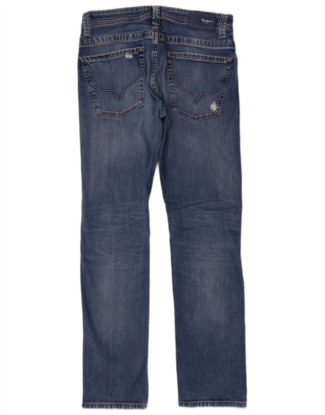 PEPE Jeans Blugi Distressed Regular Straight pentru bărbați W32 L32 Bumbac albastru