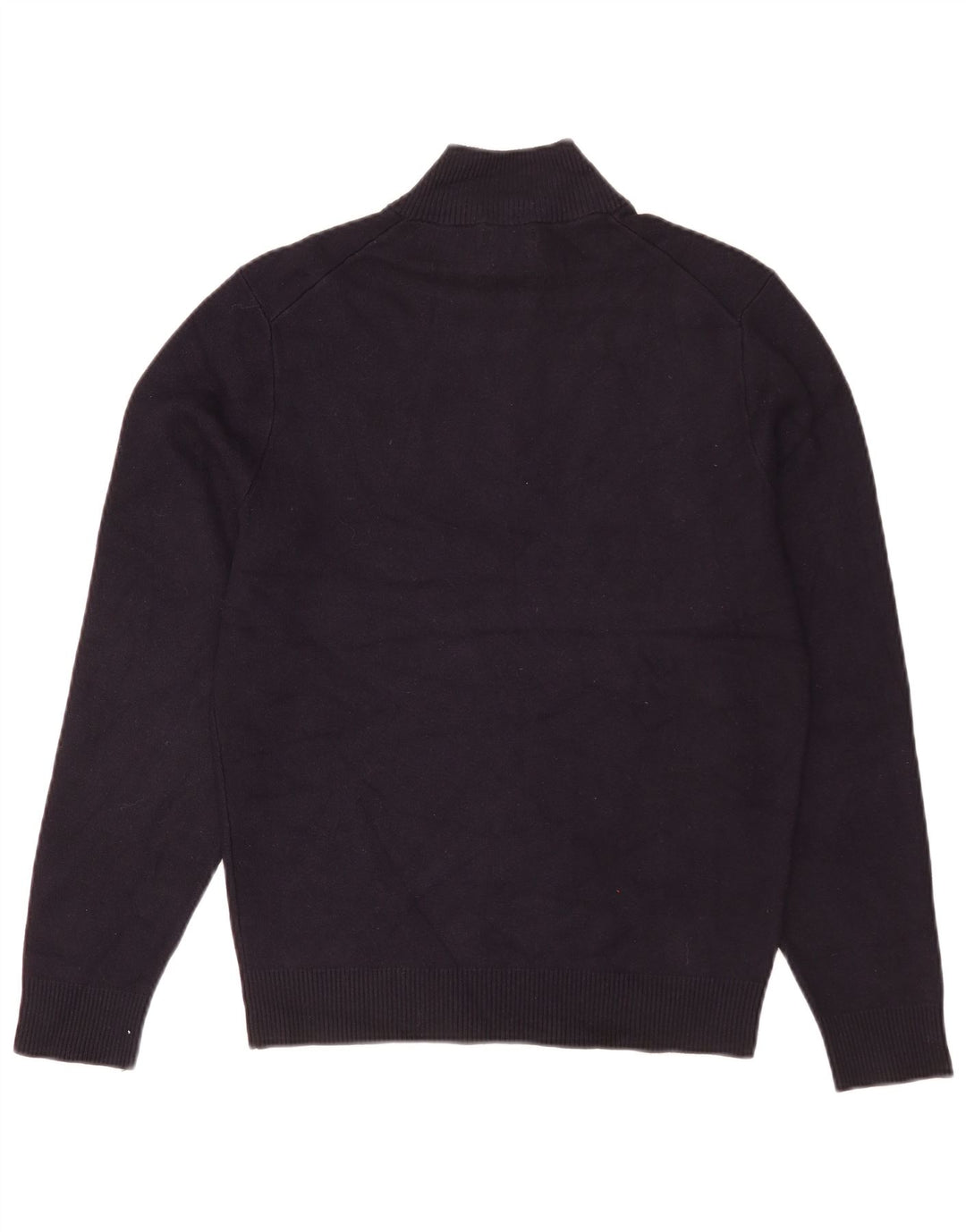 Pulover Massimo Dutti pentru bărbați, cu fermoar și gât, albastru bleumarin mediu