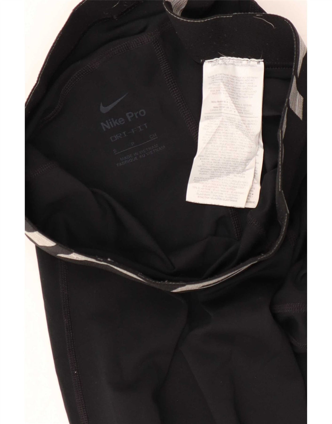 Leggings Nike Dri Fit Graphic pentru femei UK 8 Small Negru Poliester
