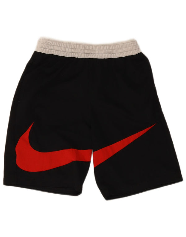 Pantaloni scurți sport standard Nike Dri Fit Graphic pentru băieți 13-14 ani XL negru