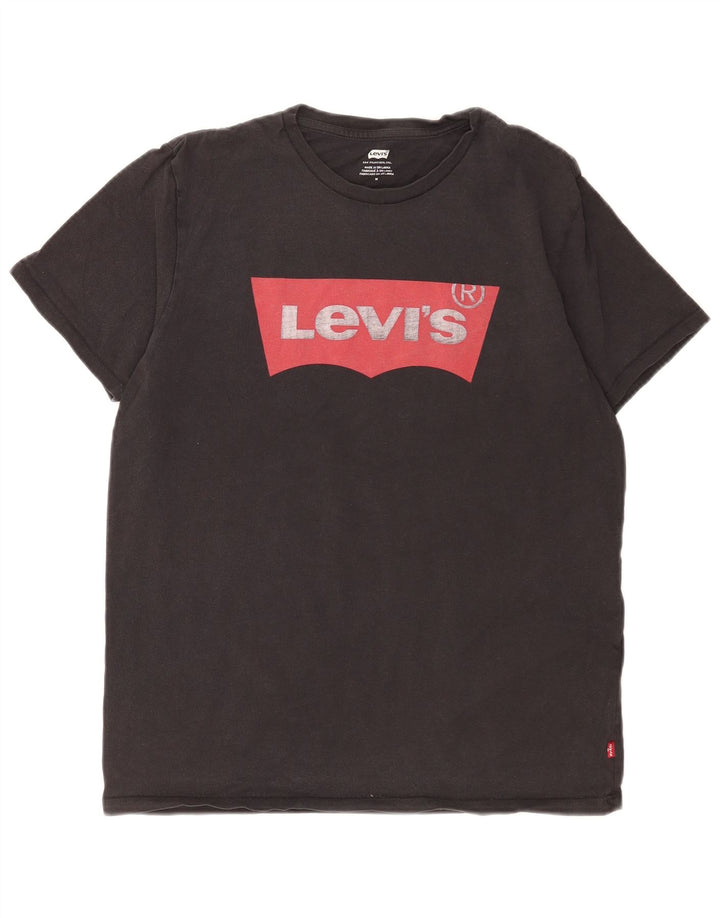 Tricou grafic pentru bărbați Levi's Top mediu negru bumbac