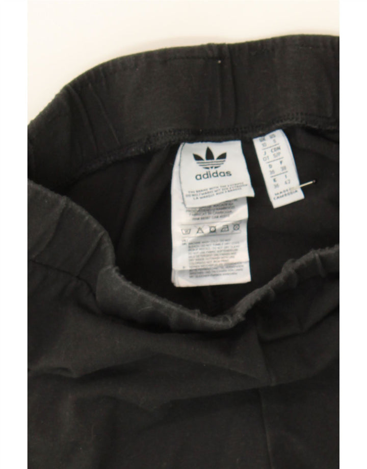 ADIDAS Womens Leggings UK 10 Small Black Cotton Vintage Adidas and Second-Hand Adidas from Messina Hembry 