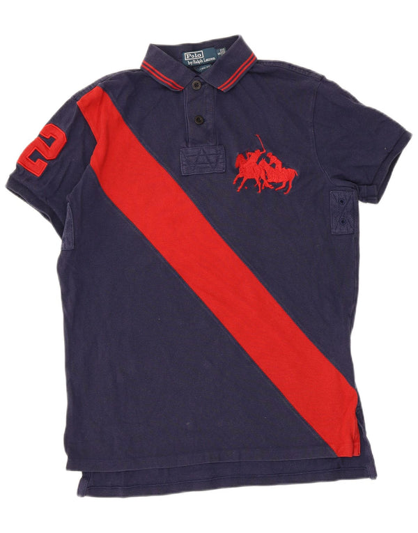 Cămașă polo pentru rugby Polo Ralph Lauren, personalizată, pentru bărbați, albastru bleumarin