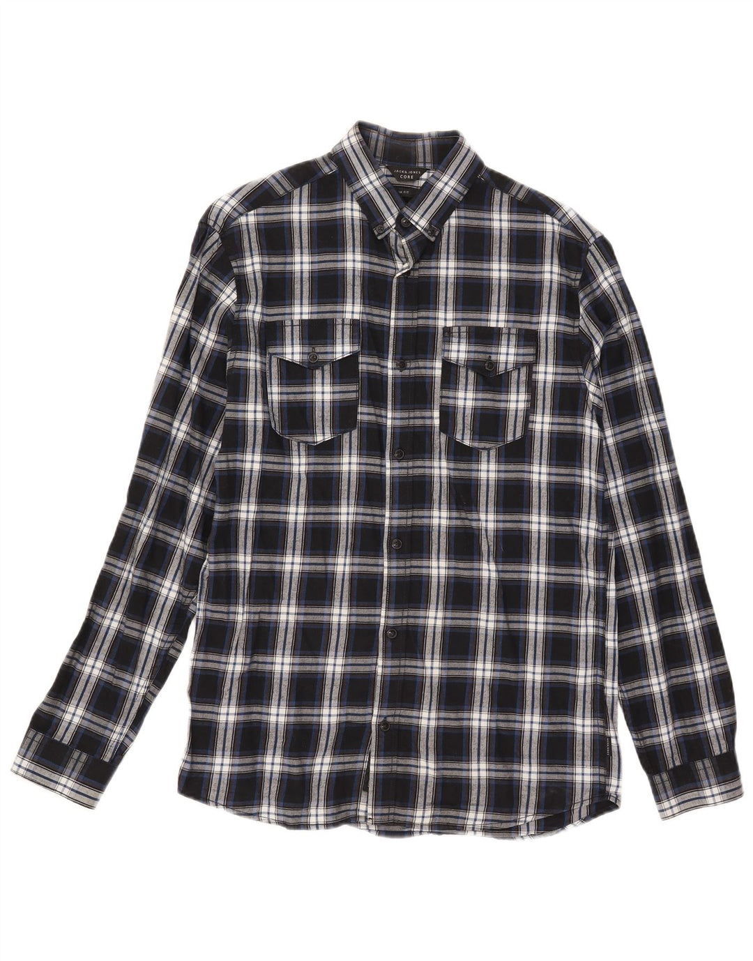Cămașă pentru bărbați Jack & Jones Slim Fit Flannel Small Blue Check