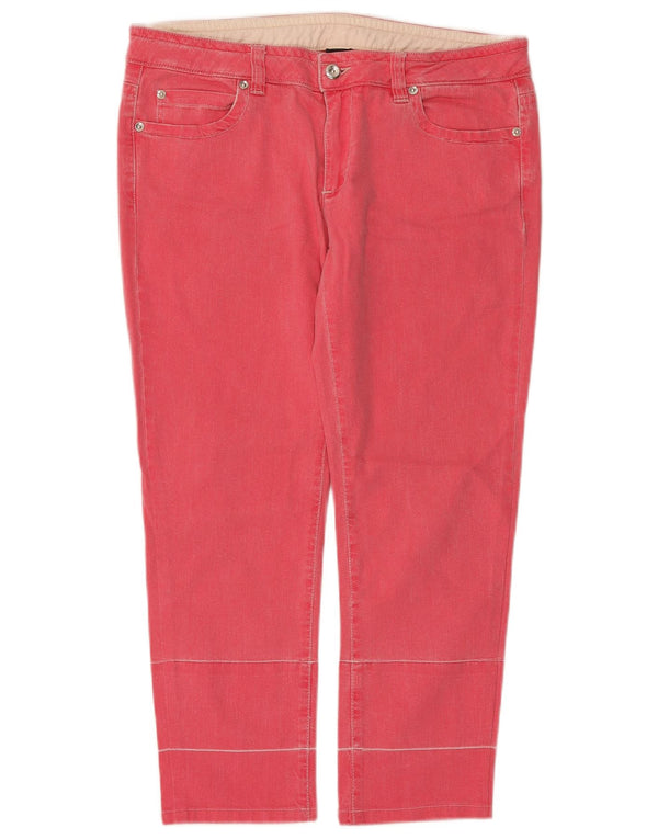 Marina Yachting Womens Cropped Jeans W32 L24 Pink Cotton