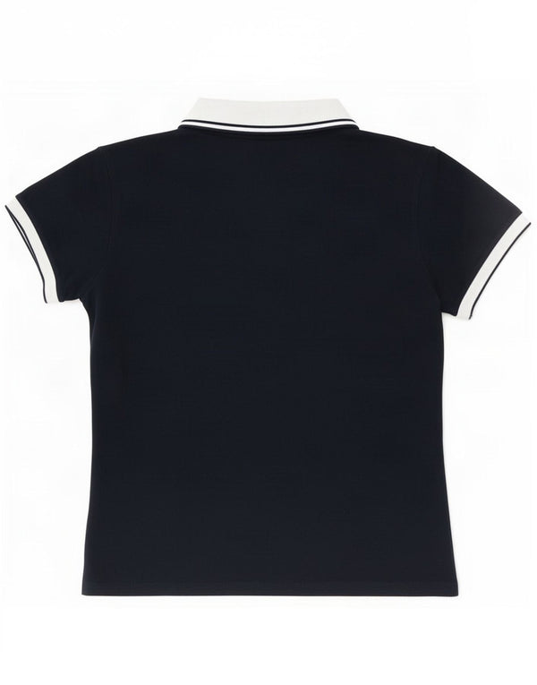Tricou polo Fred Perry pentru femei UK 18 XL, albastru bleumarin, bumbac color bloc