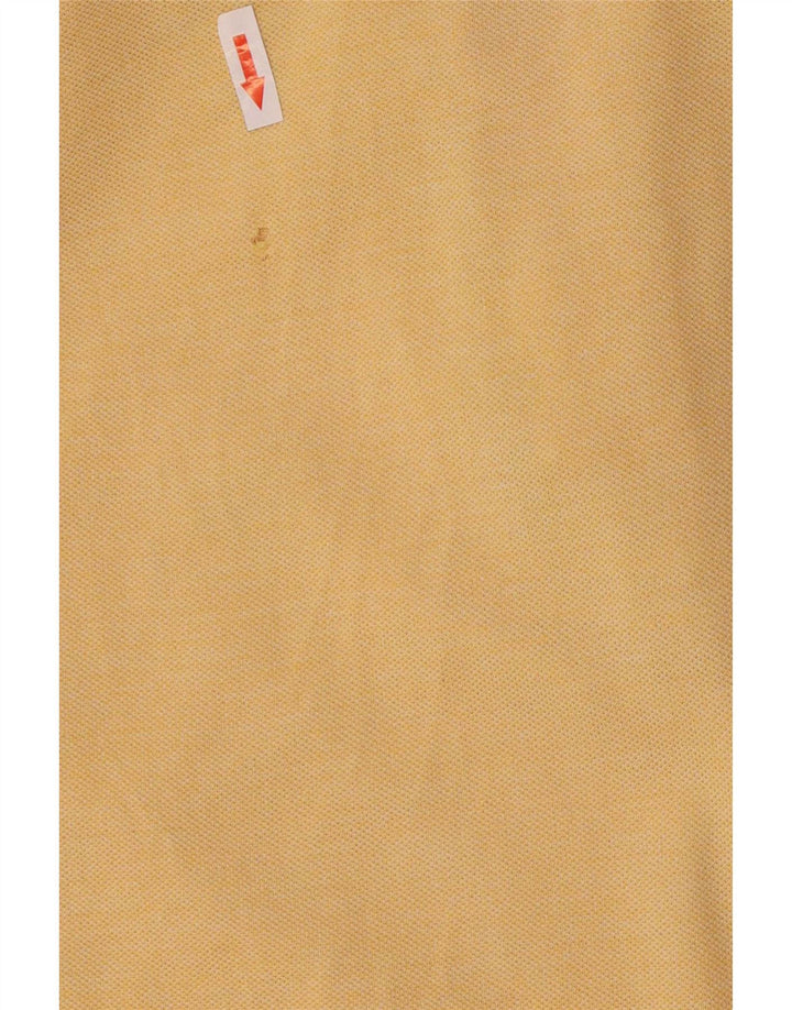 Tricou polo Lacoste pentru bărbați mărimea 5 mare, galben din bumbac