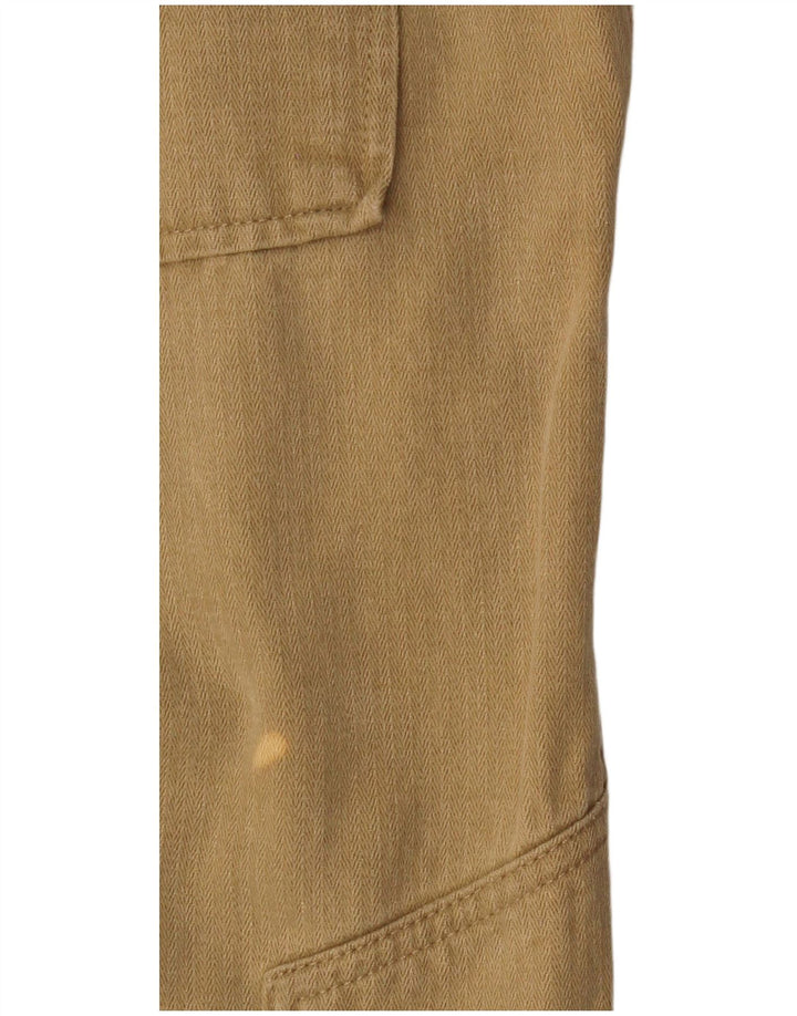 MARLBORO CLASSICS Mens Straight Chino Trousers  W40 L33 Beige Herringbone