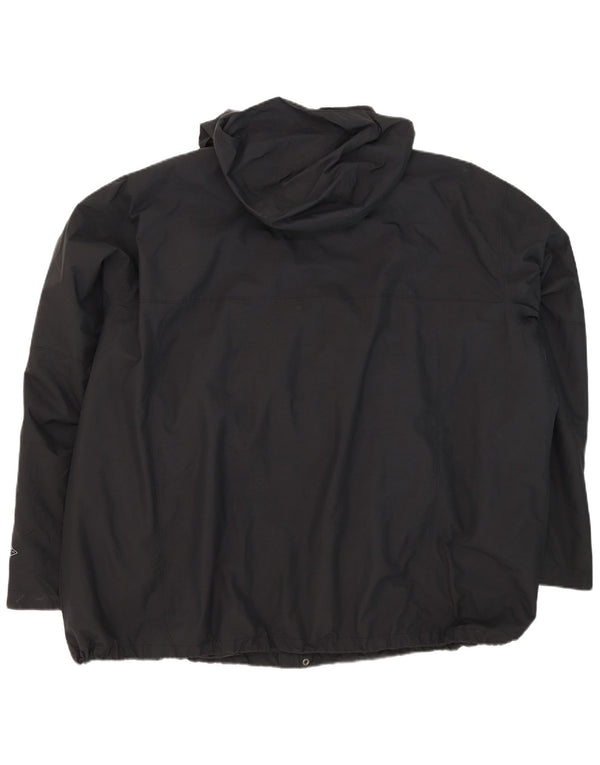 Jachetă de vânt cu glugă Columbia pentru bărbați UK 48 4XL Nylon negru