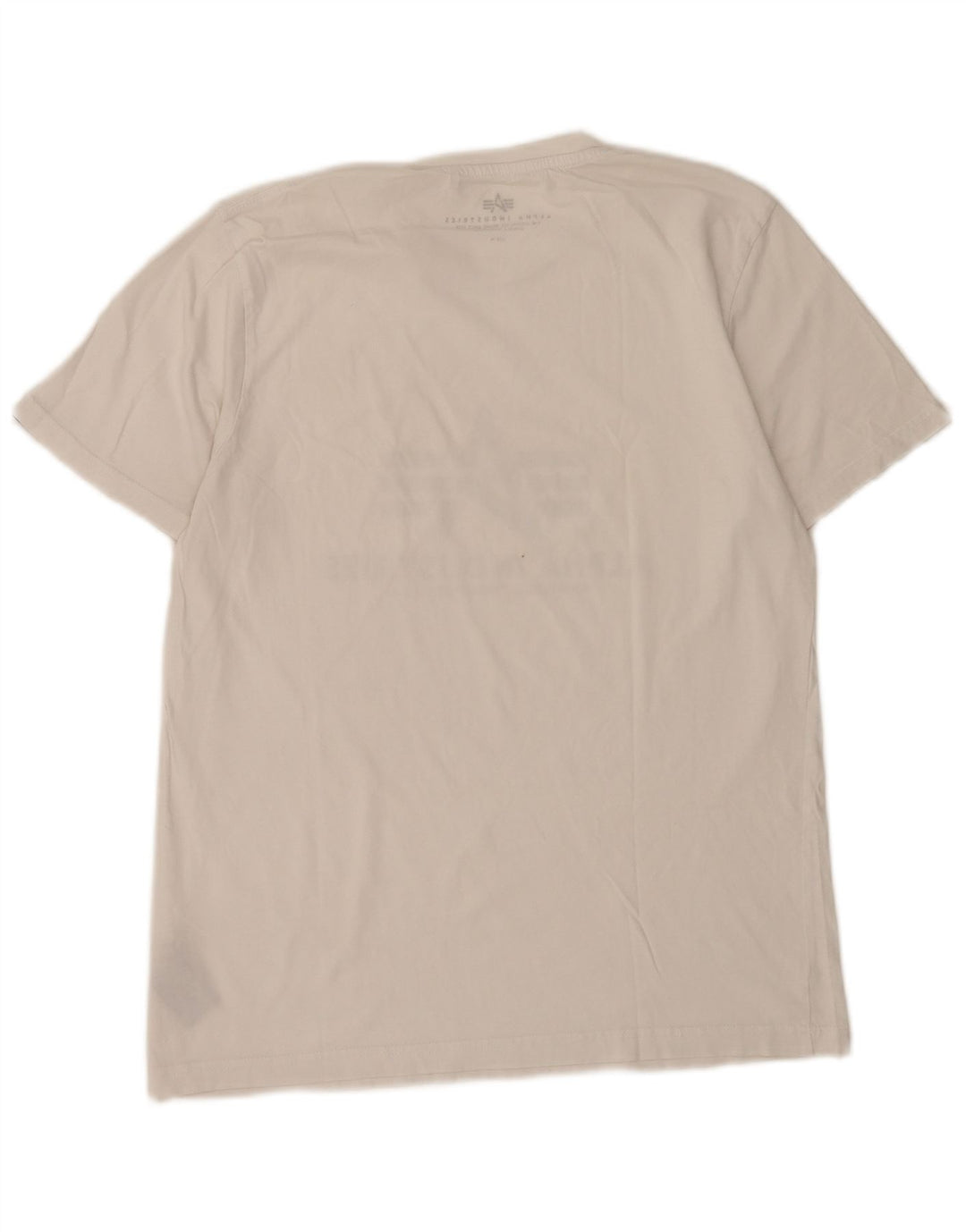 Tricou grafic pentru bărbați Alpha Industries Top Medium White Bumbac