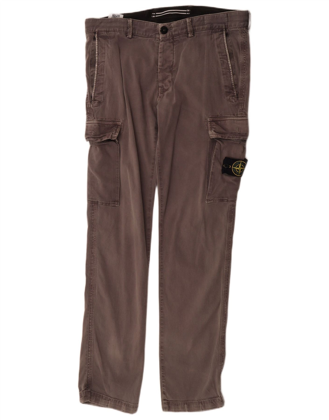Stone Island Pantaloni drepti cargo pentru bărbați L32 L34 bumbac gri