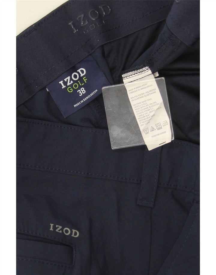 Pantaloni scurți cargo IZOD pentru bărbați W38 XL bleumarin poliester