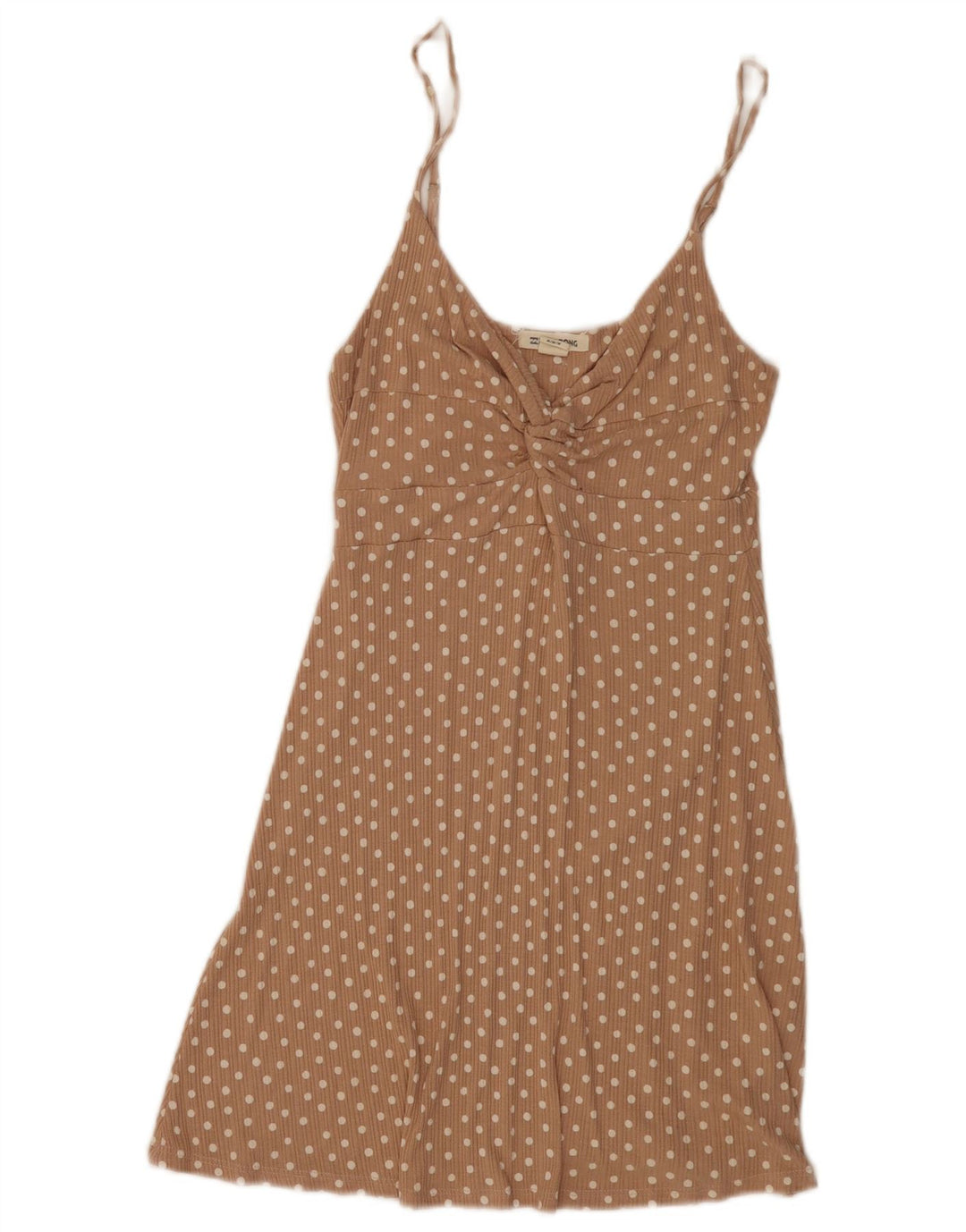 Rochie de soare fără mâneci pentru femei Billabong UK 12 mediu bej cu buline