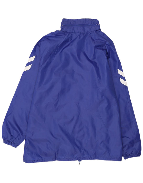 Jachetă de ploaie cu glugă grafică pentru bărbați HUMMEL UK 42 XL poliester albastru