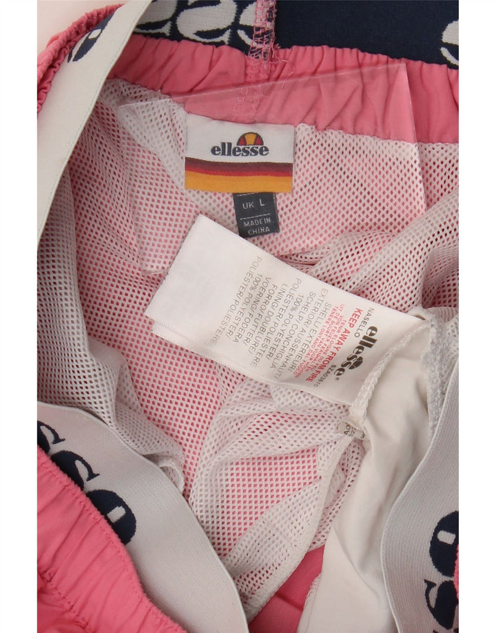 Pantaloni scurți de înot cu grafic pentru femei Ellesse UK 14, mare, roz, color block