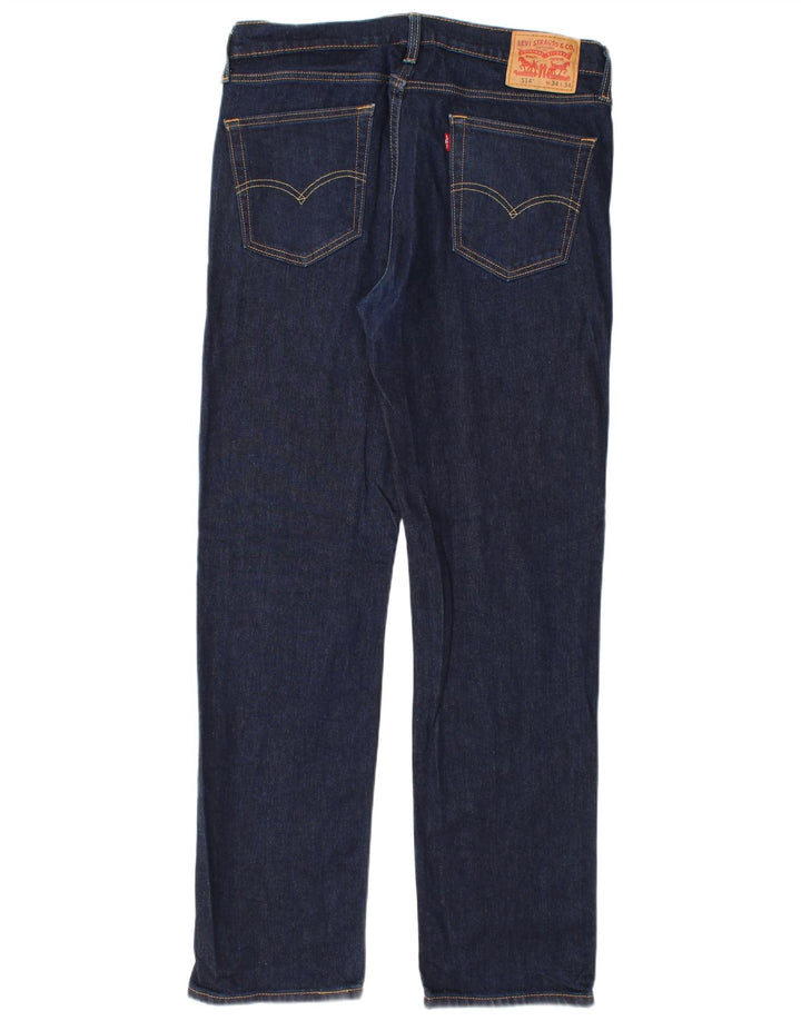 Blugi drepti pentru bărbați Levi's 514 W34 L34 bumbac bleumarin