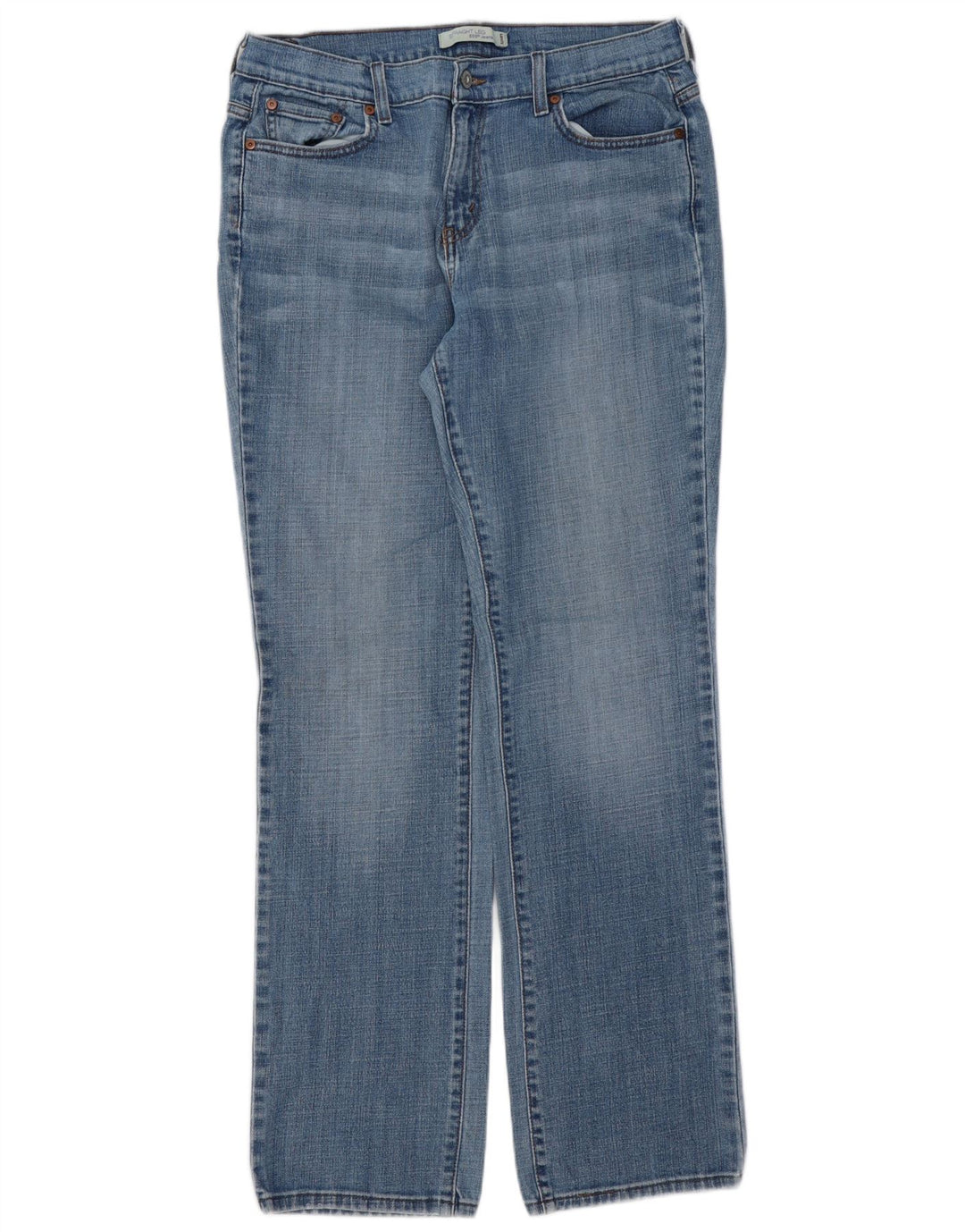 LEVI'S Blugi drepti 505 pentru femei US 12 mare W34 L34 bumbac albastru