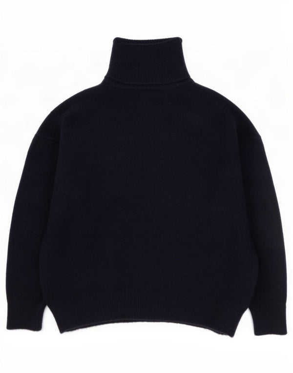 Pulover supradimensionat pentru femei Zara, cu gât rulat, UK 10 Mic, bleumarin