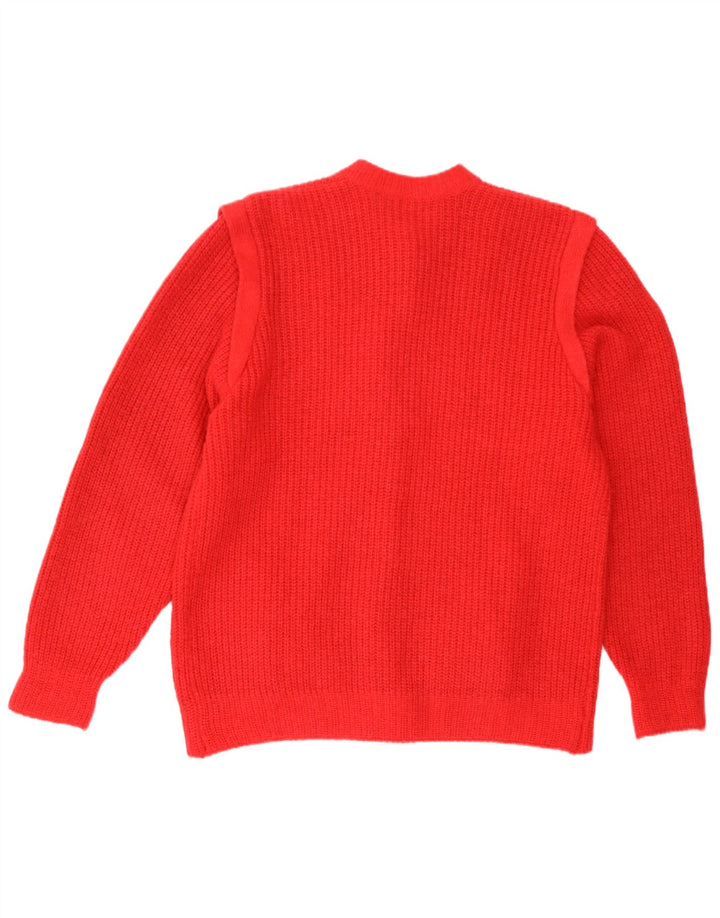 Pulover Cardigan Vintage pentru femei UK 16 Large Red