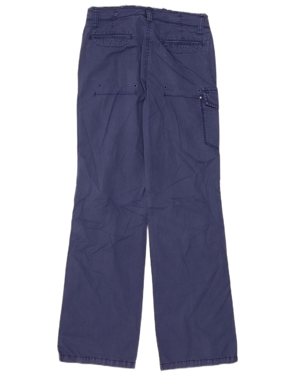 Pantaloni cargo grafic Napapijri pentru femei IT 40 Small W30 L33 Bleumarin