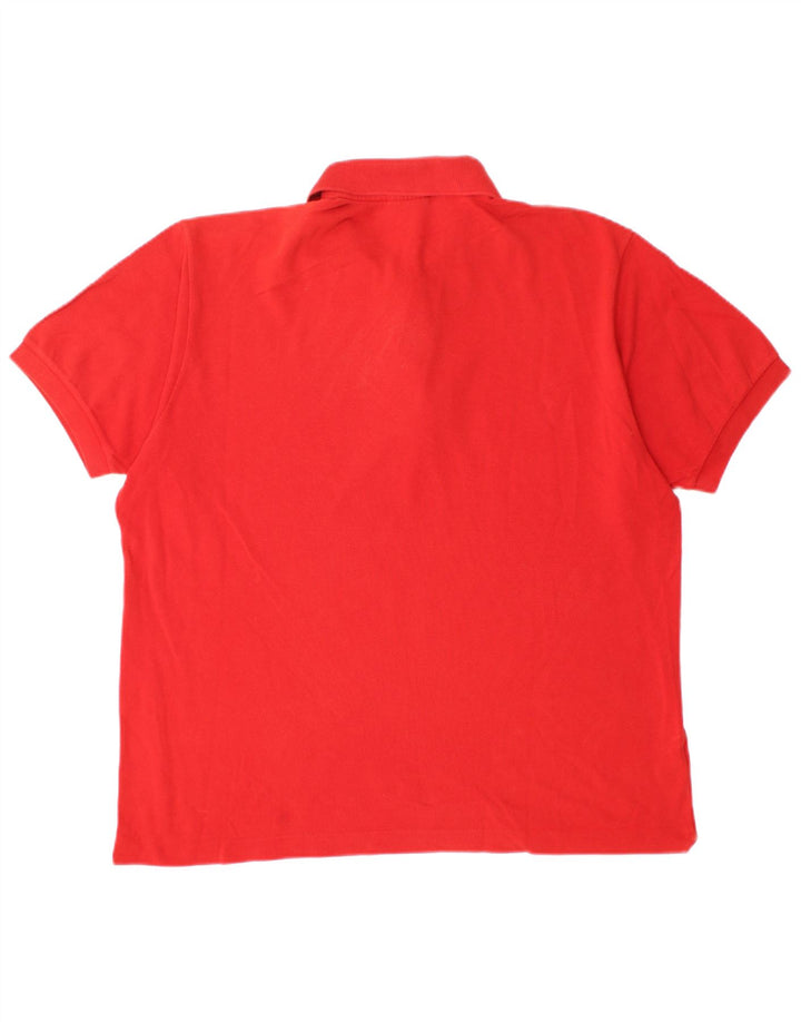 Tricou polo Lacoste pentru bărbați, mărimea 5, bumbac roșu mare