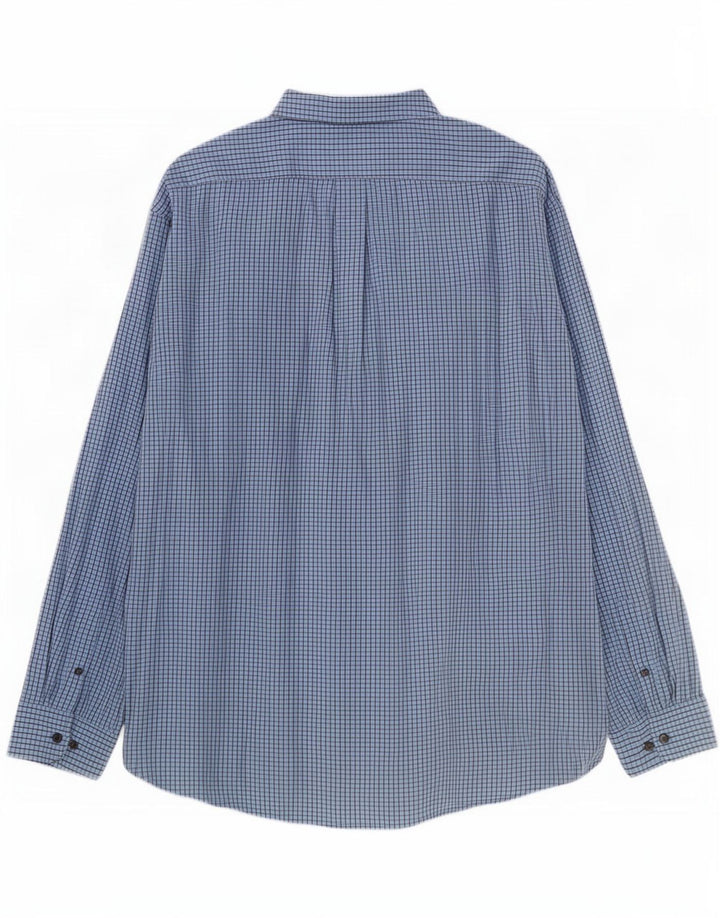 Cămașă pentru bărbați Gap Classic Fit 2XL, bumbac vichy albastru