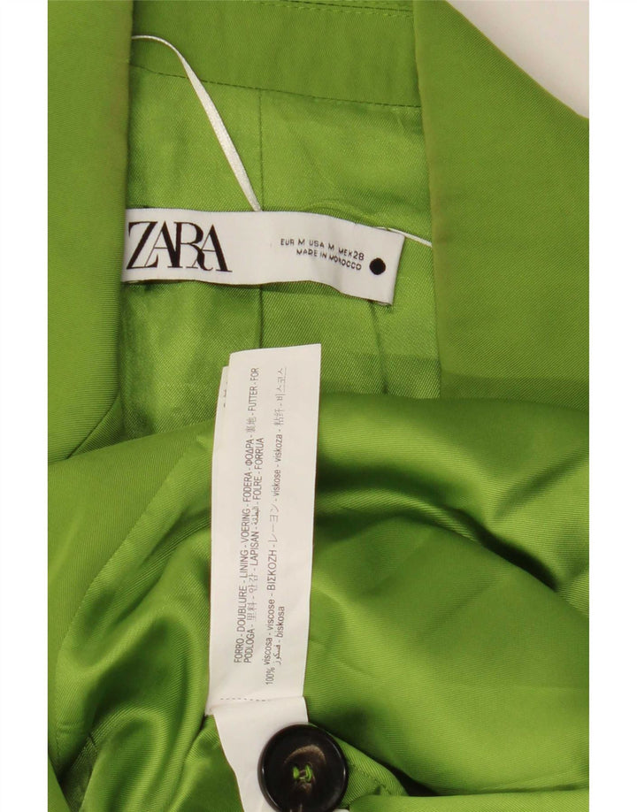Jachetă Blazer fără mâneci pentru femei Zara UK 14 verde mediu