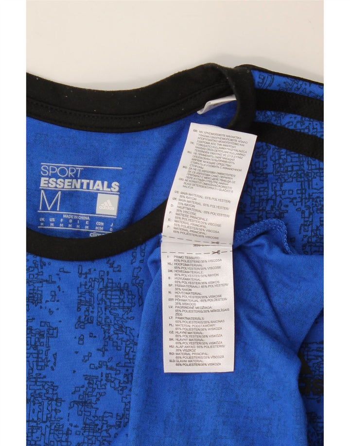 Tricou ADIDAS Climalite pentru bărbați Top Medium Blue Camuflage Poliester