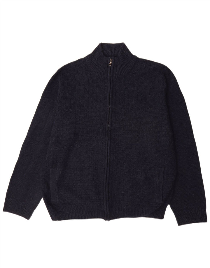 Pulover cardigan cu fermoar complet pentru bărbați Marks & Spencer XL bleumarin acrilic