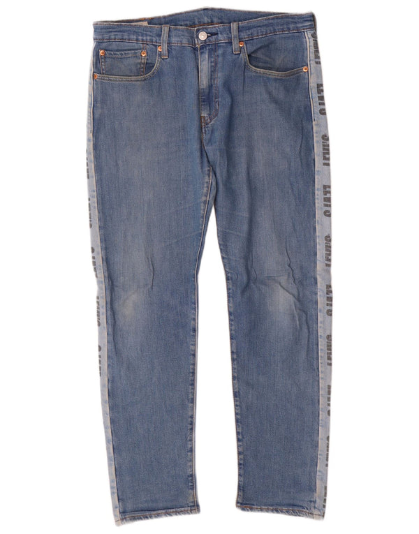 Blugi drepti pentru bărbați Levi's Graphic Hi-Ball W32 L30, bumbac color block, albastru