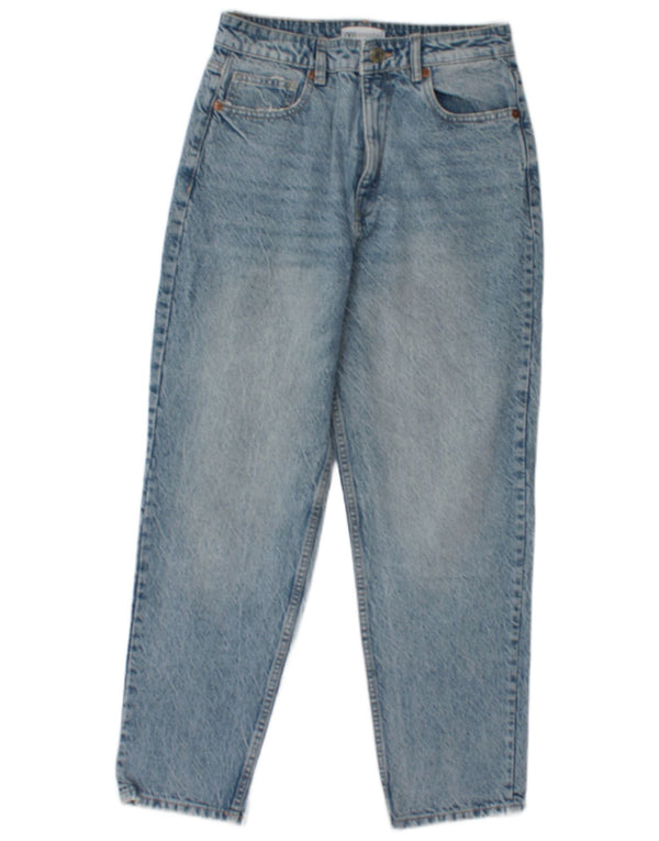 Blugi conici pentru femei Zara EU 40 Medium L30 L27 Bumbac albastru