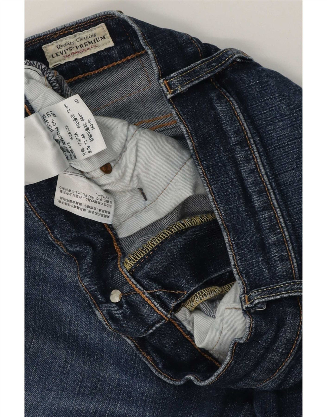 Blugi slim pentru bărbați Levi's W28 L32 Bumbac albastru