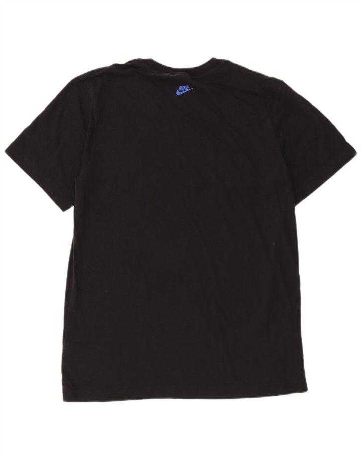 Tricou grafic Nike pentru bărbați Top mediu negru bumbac