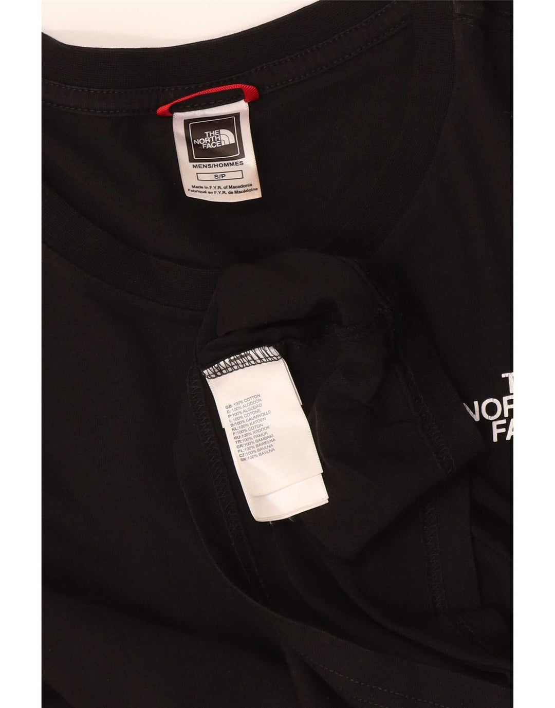The North Face pentru bărbați grafic Top cu mânecă lungă din bumbac negru mic