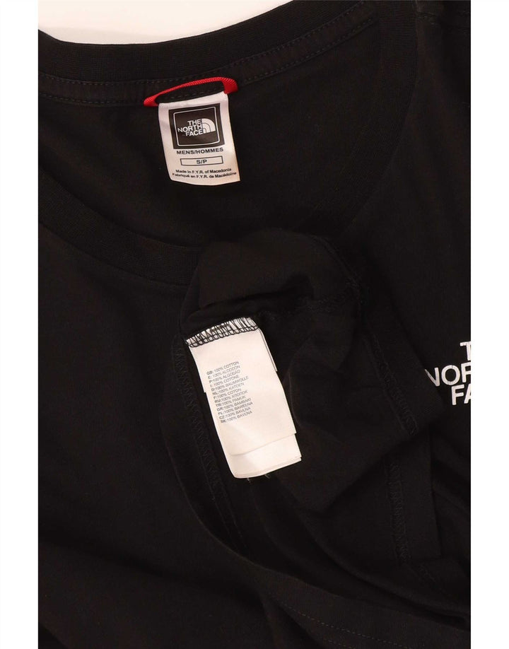 The North Face pentru bărbați grafic Top cu mânecă lungă din bumbac negru mic