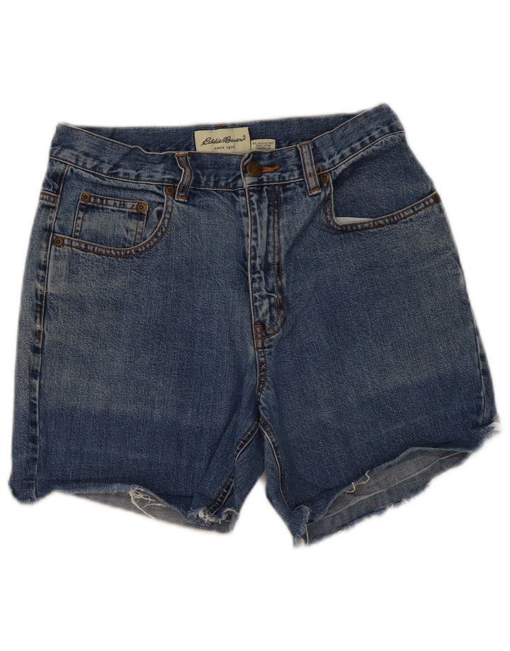 Pantaloni scurți din denim pentru femei Eddie Bauer US 4 Medium W28 Bumbac albastru