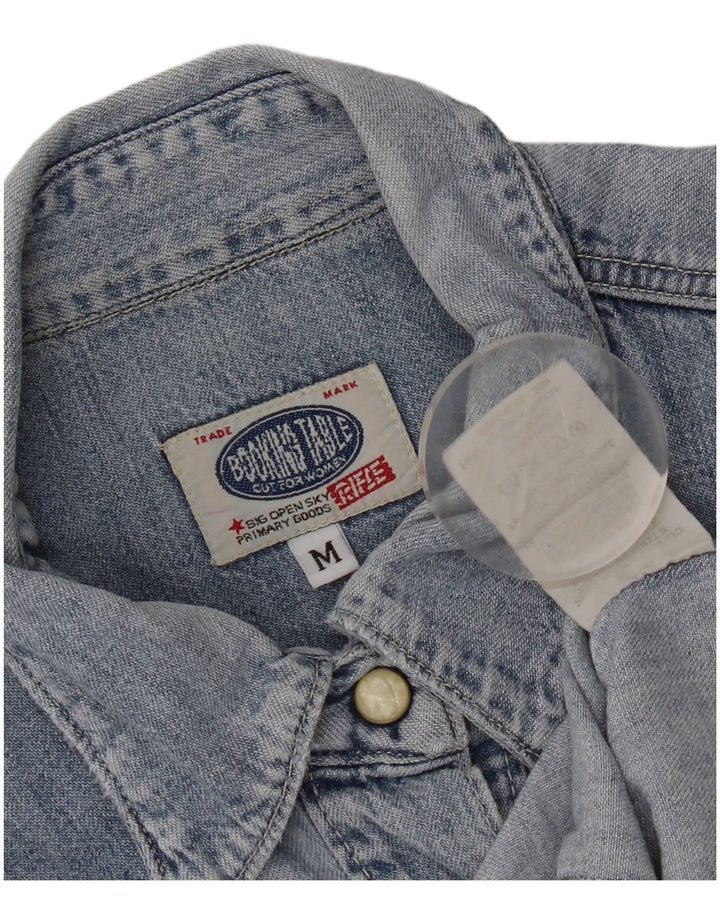 Cămașă din denim pentru femei Rifle, cu ajustare normală, UK 12, bumbac albastru mediu