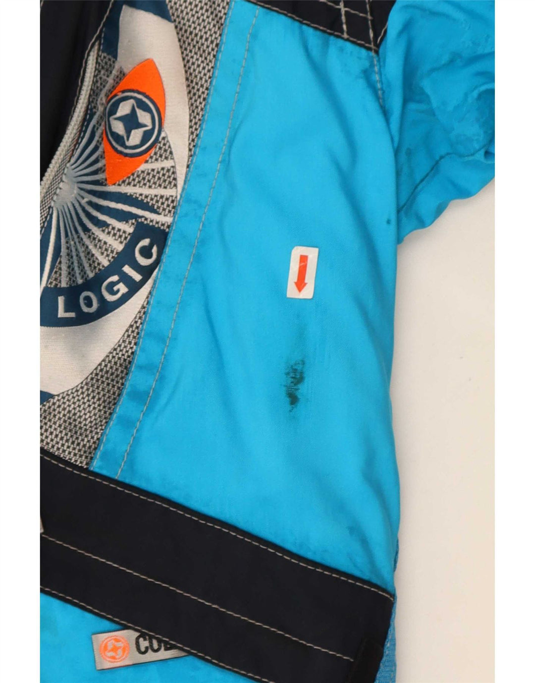 Jachetă de schi Colmar pentru bărbați, cu glugă, cu formă lejeră, IT 50 Medium Blue Colorblock