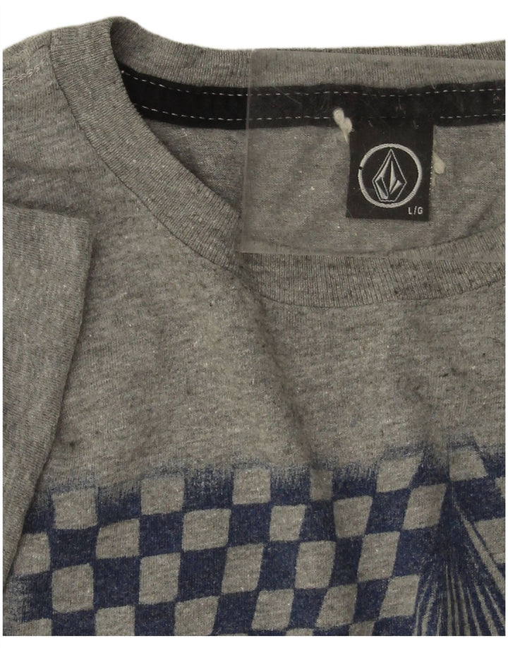 Tricou grafic pentru bărbați Volcom Top mare gri