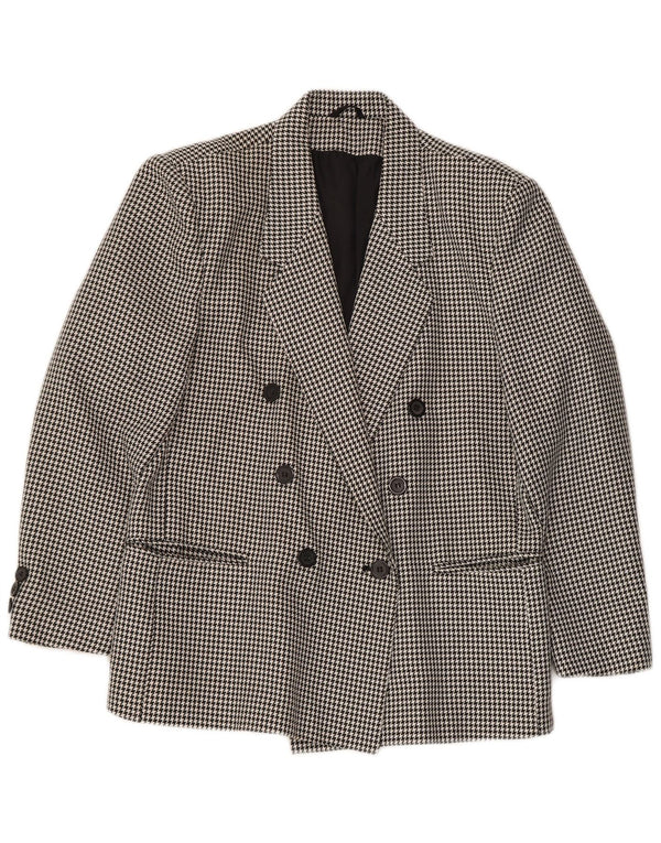 Jachetă blazer pentru femei CLASSIC la două piepturi UK 14, mare, negru, picior de gală