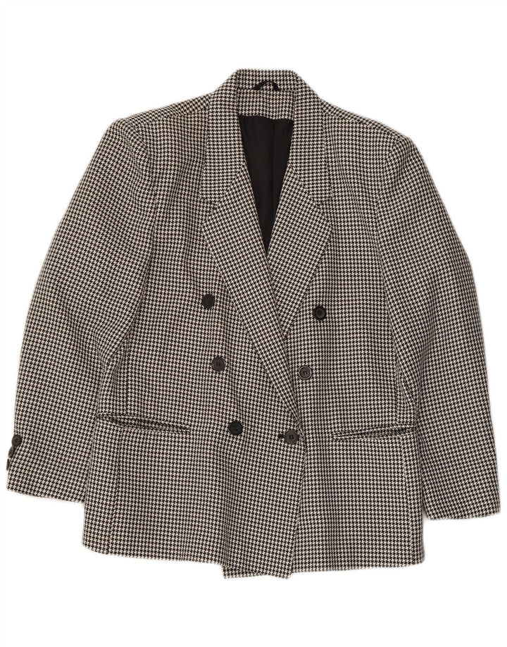 Jachetă blazer pentru femei CLASSIC la două piepturi UK 14, mare, negru, picior de gală