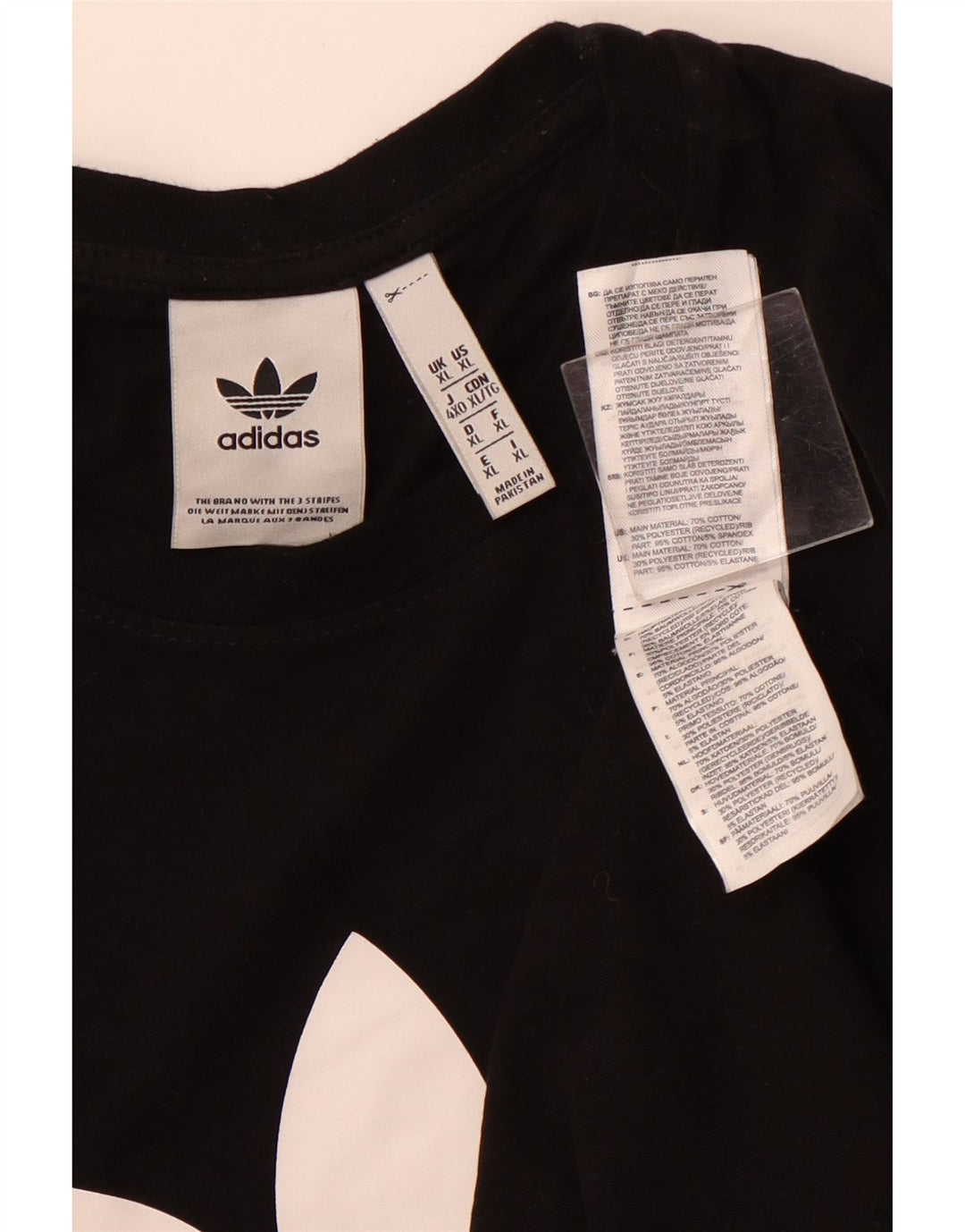 Tricou grafic ADIDAS pentru femei Top UK 18 XL bumbac negru