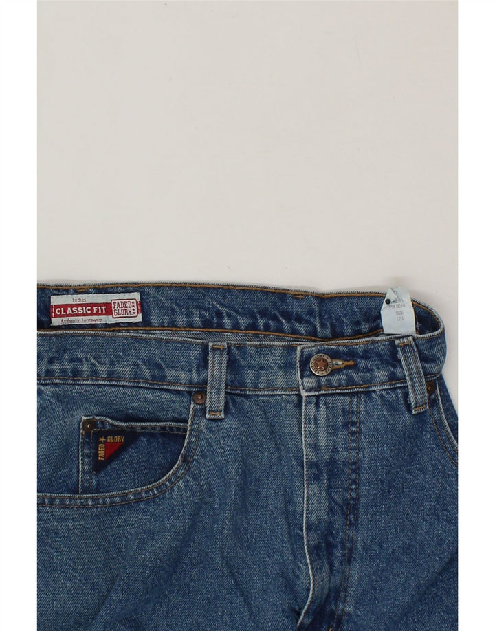 FADED GLORY Womens Classic Fit Tapered Jeans US 12 Medium W30 L33 Blue Vintage Faded Glory and Second-Hand Faded Glory from Messina Hembry 