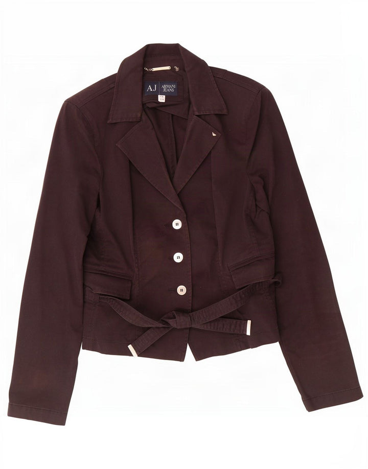 Jachetă Blazer pentru Damă Armani Jeans cu 3 nasturi EU 46 XL Bumbac maro