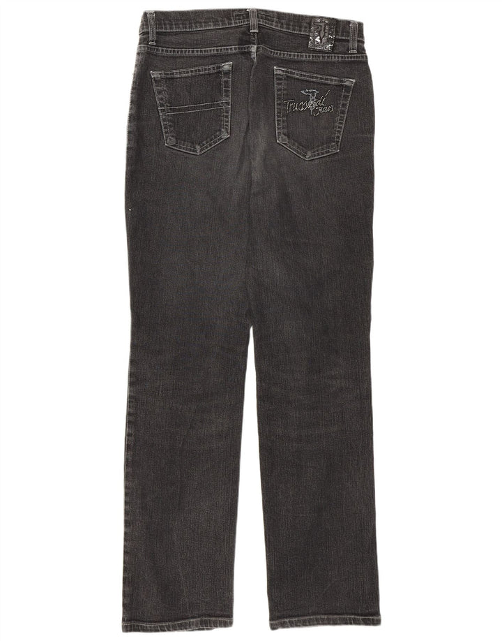 Blugi drepti pentru femei Trussardi W29 L31 bumbac gri