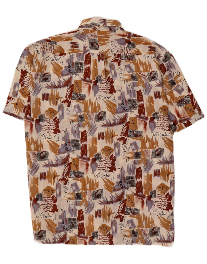 Cămașă Vintage pentru bărbați cu model abstract, 2XL, multicoloră